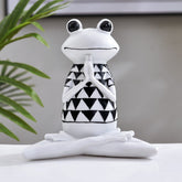 Yoga Frog Figurines Meditation Animal Ornaments Resin Statue Living Room Bedroom Interior Decor Office Home Decoration